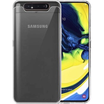 Betaalbare Hoesjes Samsung Galaxy A90 Hoesje Siliconen Hoes Case Cover - Transparant