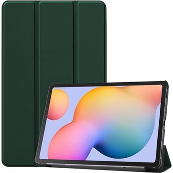 Betaalbare Hoesjes Samsung Galaxy Tab S6 Lite Hoesje Book Case - Donkergroen