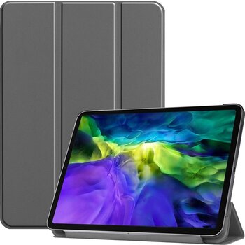 Betaalbare Hoesjes Apple iPad Pro 11 (2020) Hoesje Book Case - Grijs