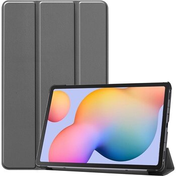 Betaalbare Hoesjes Samsung Galaxy Tab S6 Lite Hoesje Book Case - Grijs