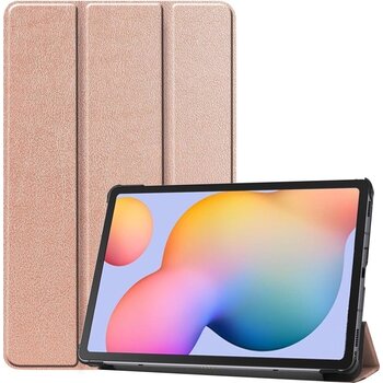 Betaalbare Hoesjes Samsung Galaxy Tab S6 Lite Hoesje Book Case - Rose goud