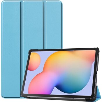 Betaalbare Hoesjes Samsung Galaxy Tab S6 Lite Hoesje Book Case - Lichtblauw