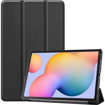 Betaalbare Hoesjes Samsung Galaxy Tab S6 Lite Hoesje Book Case - Zwart