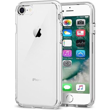 Apple iPhone SE (2020) Hoesje Siliconen Hoes Case Cover - Transparant