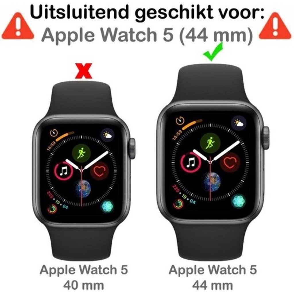 Betaalbare Hoesjes Screen Protector Voor Apple Watch Series 5 44 mm Screenprotector Bescherm Glas Betaalbarehoesjes