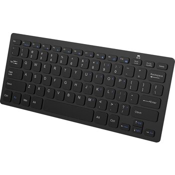 Draadloos Toetsenbord Bluetooth Wireless Keyboard Dun Universeel ‚Äì Zwart