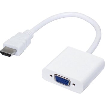 Betaalbare Hoesjes HDMI naar VGA Adapter Kabel Converter 1080p HD Kwaliteit - Wit