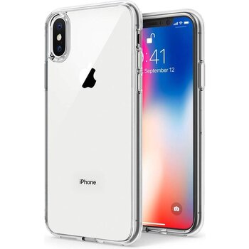 Apple iPhone Xs Max Hoesje Siliconen Hoes Case Cover - Transparant
