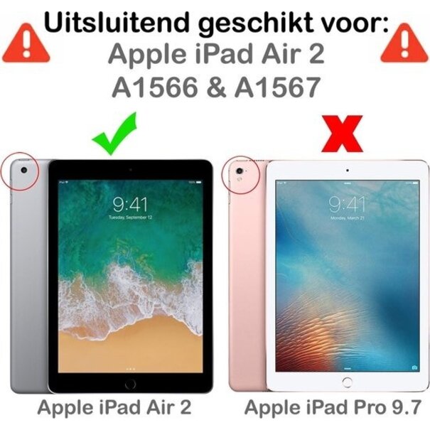 Apple iPad Air 2 9.7 (2014) Hoesje Book Case - Donkerblauw