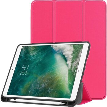 Betaalbare Hoesjes Apple iPad Air 2 9.7 (2014) Hoesje Book Case - Donkerroze