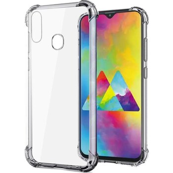 Samsung Galaxy A10e Hoesje Siliconen Shock Proof Hoes Case Cover - Transparant