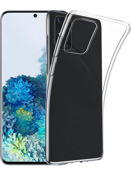 Samsung Galaxy S20 Hoesje Siliconen Hoes Case Cover - Transparant