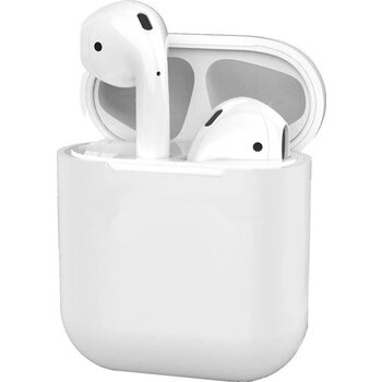 Betaalbare Hoesjes Hoes voor Apple AirPods Hoesje Case Siliconen Ultra Dun - Transparant