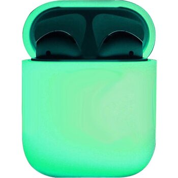 Betaalbare Hoesjes Hoes voor Apple AirPods Hoesje Case Siliconen Ultra Dun - Glow in the dark