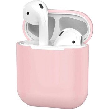 Betaalbare Hoesjes Hoes voor Apple AirPods Hoesje Case Siliconen Ultra Dun - Licht Roze