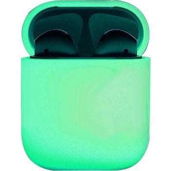 Betaalbare Hoesjes Siliconen Hoes voor Apple AirPods 2 Case Ultra Dun Hoes - Glow in the dark