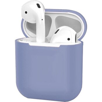 Betaalbare Hoesjes Siliconen Hoes voor Apple AirPods 2 Case Cover Ultra Dun Hoes - Lila