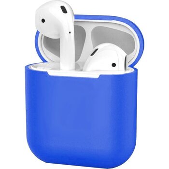 Betaalbare Hoesjes Siliconen Hoes voor Apple AirPods 2 Case Cover Ultra Dun Hoes - Blauw