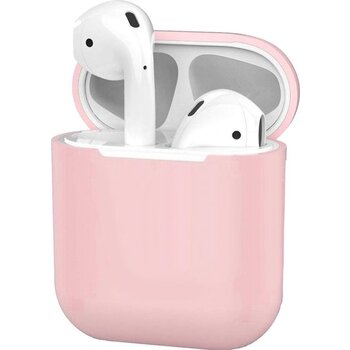 Betaalbare Hoesjes Siliconen Hoes voor Apple AirPods 2 Case Ultra Dun Hoes - Licht Roze