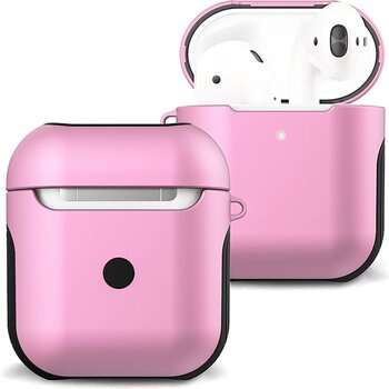 Betaalbare Hoesjes Hoesje Voor Apple AirPods Case Hoes Hard Cover - Licht Roze