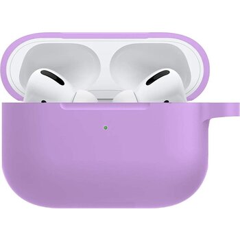 Betaalbare Hoesjes Hoesje voor Apple AirPods Pro Case Siliconen Hoes - Lila