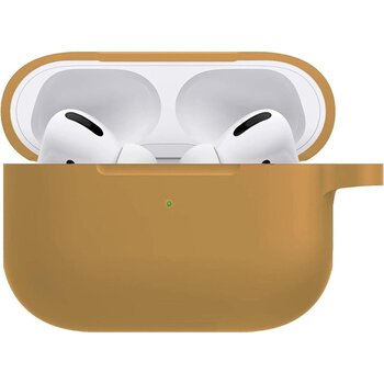 Betaalbare Hoesjes Hoesje voor Apple AirPods Pro Case Siliconen Hoes - Cognac