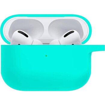 Betaalbare Hoesjes Hoes voor Apple AirPods Pro Hoesje Siliconen Case - Mint Groen