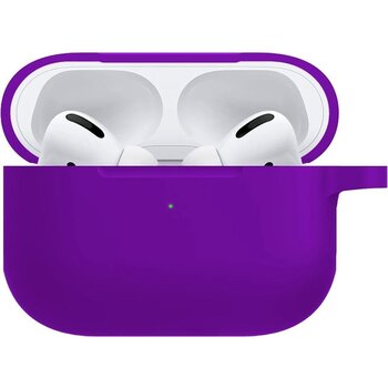 Betaalbare Hoesjes Hoes voor Apple AirPods Pro Hoesje Siliconen Case - Paars