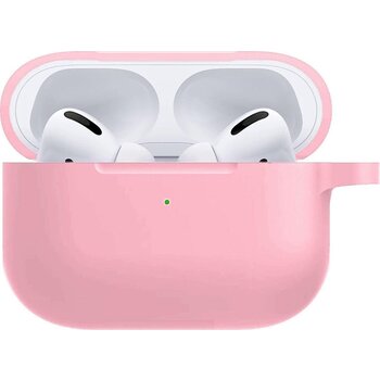 Betaalbare Hoesjes Hoesje voor Apple AirPods Pro Case Siliconen Hoes - Licht Roze