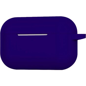 Betaalbare Hoesjes Hoesje voor Apple AirPods Pro Case Siliconen Hoes - Midnight Blue