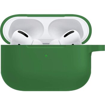 Betaalbare Hoesjes Hoesje voor Apple AirPods Pro Case Siliconen Hoes - Donker Groen