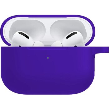 Betaalbare Hoesjes Hoes geschikt voor Apple AirPods Pro Siliconen Case - Donker Blauw