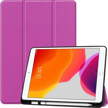 Betaalbare Hoesjes Apple iPad 7 10.2 (2019) Hoesje Book Case - Paars