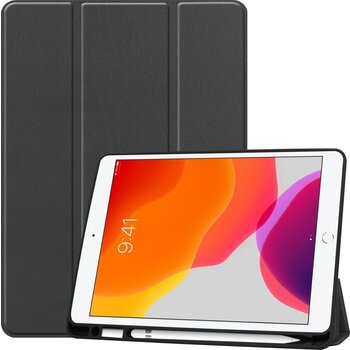 Betaalbare Hoesjes Apple iPad 7 10.2 (2019) Hoesje Book Case - Zwart