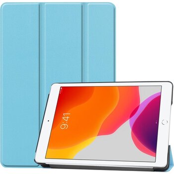 Betaalbare Hoesjes Apple iPad 7 10.2 (2019) Hoesje Book Case - Lichtblauw