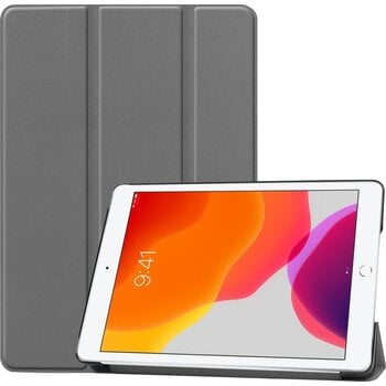 Betaalbare Hoesjes Apple iPad 7 10.2 (2019) Hoesje Book Case - Grijs