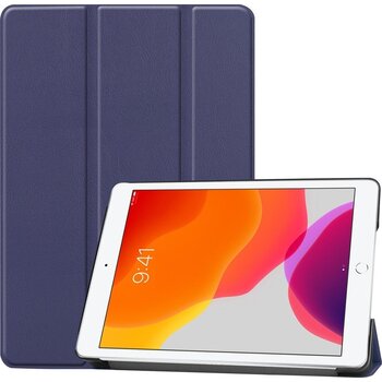 Betaalbare Hoesjes Apple iPad 7 10.2 (2019) Hoesje Book Case - Donkerblauw