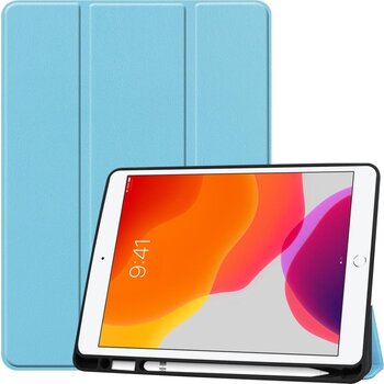 Betaalbare Hoesjes Apple iPad 7 10.2 (2019) Hoesje Book Case - Lichtblauw