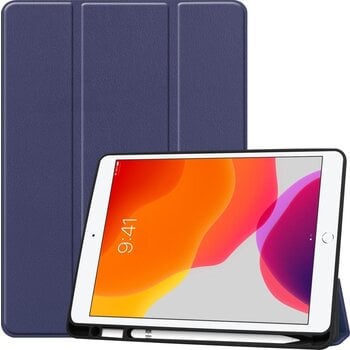 Betaalbare Hoesjes Apple iPad 7 10.2 (2019) Hoesje Book Case - Donkerblauw