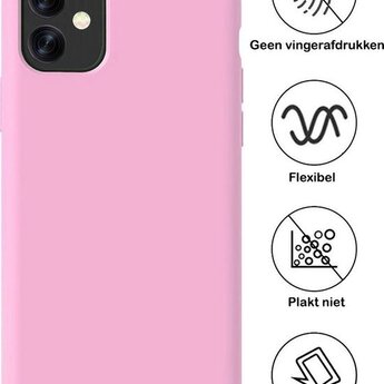 Apple iPhone 11 Hoesje Siliconen Hoes Case Cover - Roze