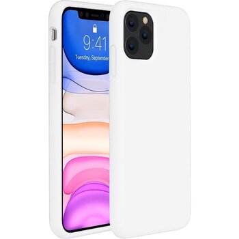 Apple iPhone 11 Pro Hoesje Siliconen Hoes Case Cover - Wit