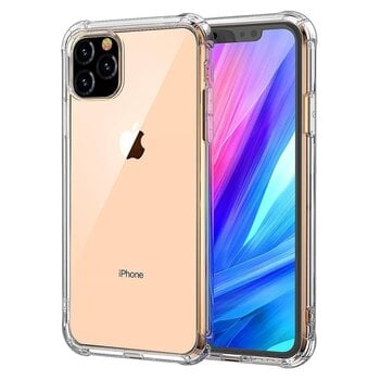 Betaalbare Hoesjes Apple iPhone 11 Pro Hoesje Siliconen Shock Proof Hoes Case Cover - Transparant