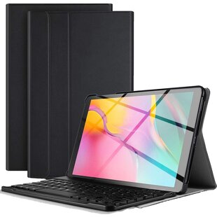 Samsung Galaxy Tab A 8.0 2019 Toetsenbord Hoes Keyboard Cover - Zwart