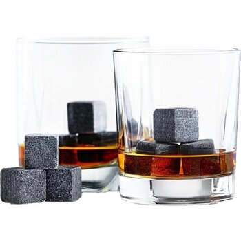 Whiskey Stones Whiskey Stenen Luxe Herbuikbare Ijsblokjes - 9 stuks