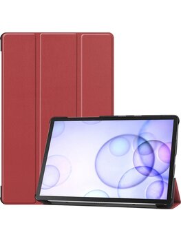 Samsung Galaxy Tab S6 Hoesje Book Case - Donkerrood
