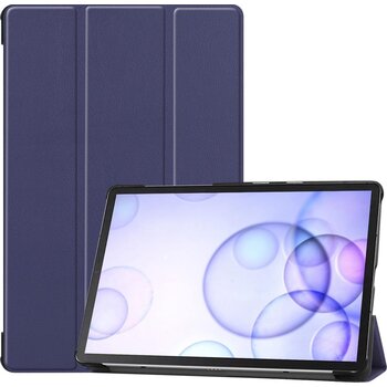 Betaalbare Hoesjes Samsung Galaxy Tab S6 Hoesje Book Case - Donkerblauw