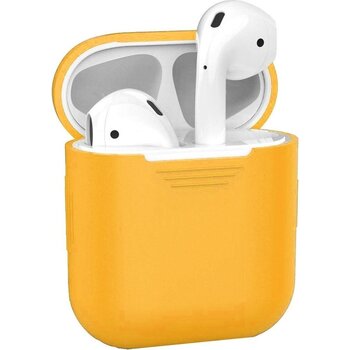 Siliconen Bescherm Hoesje Cover Hoes voor Apple AirPods 2 Case Oranje