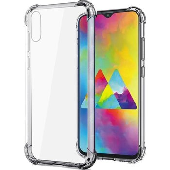 Betaalbare Hoesjes Samsung Galaxy A20e Hoesje Siliconen Shock Proof Hoes Case Cover - Transparant