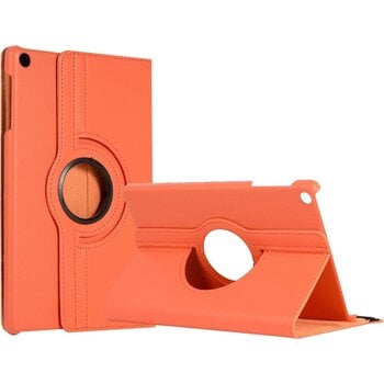 Betaalbare Hoesjes Samsung Galaxy Tab A 10.1 (2019) Hoesje Book Case - Oranje