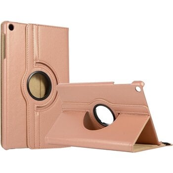 Betaalbare Hoesjes Samsung Galaxy Tab A 10.1 (2019) Hoesje Book Case - Rose goud